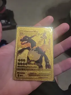 Fan Art Gold Charizard Pokemon Card Vmax - Image 1