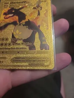 Fan Art Gold Charizard Pokemon Card Vmax - Image 4