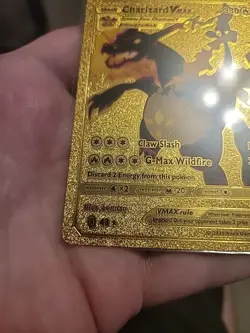 Fan Art Gold Charizard Pokemon Card Vmax - Image 5