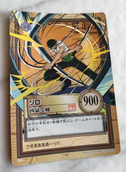Roronoa Zoro C114 ONE PIECE CARD Carddass Hyper Battle BANDAI 2000 F/S - Image 1
