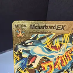 Mcharizard EX HP230 Gold Metal Pokemon Card-Collectible Gift Display！HOT! - Image 3