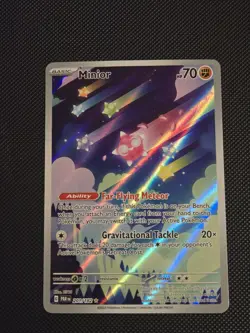 Pokemon TCG Minior Card Holo Illustration Rare, Paradox Rift 201/182 NM+ - Image 1