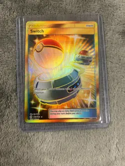 Switch Gold Card Sun & Moon Base 160/149 NM Pokemon Card - Image 1