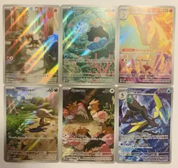 Pokemon-Full Art Lot-6 Cards. Rapidash, Litleo, Clamperl, Etc. - Image 1