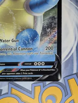 Blastoise V SWSH101 Pokemon TCG Black Star Promo Ultra Rare Holo NM Card - Image 5