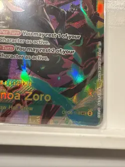 One Piece Card Game Roronoa Zoro OP06-118 SEC - Image 4