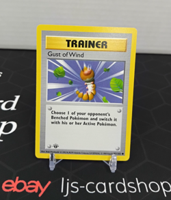 Gust Of Wind Base Set 1st Edition 93/102 Regular Common NM Pokemon Card T1 - Image 1
