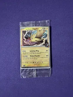 POKEMON TCG - Team Rocket's Zapdos Destined Rival EB Games Exclusive Promo Card - Image 1