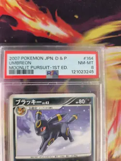 Pokemon Card Umbreon Nachtara Moonlight Pursuit Majestic Dawn Japanese PSA 8 - Image 4