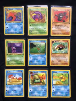 Pokemon Cards: 1st Edition Fossil 16 Card Non-Holo Lot - Image 1