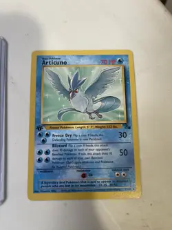 1999 Pokemon TCG 1st First Edition Fossil ARTICUNO Rare 17/62 Vintage Card - Image 2