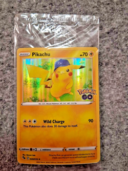 2022 Pokemon GO Pikachu Holo Promo Card 028/078 (SEALED) - Image 1