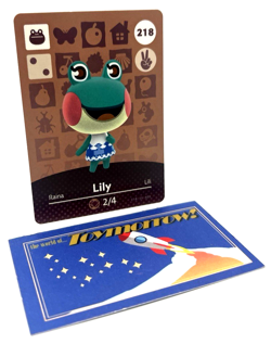 Animal Crossing Nintendo Amiibo - LILY #218 - Series 3 Authentic Card - Image 1