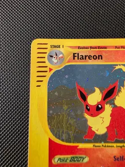 Flareon Skyridge HOLO Pokemon Card H7/H32 - Near Mint - Image 2