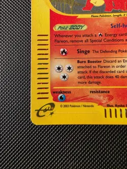 Flareon Skyridge HOLO Pokemon Card H7/H32 - Near Mint - Image 4