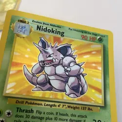 Nidoking Holo Pokemon Card 11/102 Base Set Vintage 1999 WOTC Rare 90 HP - Image 3