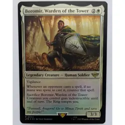 Boromir, Warden of the Tower Foil, LOTR: Tales of Middle-Earth (LTR) #4, NM - Image 1