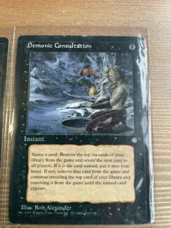 MTG Demonic Consultation - Ice Age x4 Magic the Gathering Free shipping! - Image 4