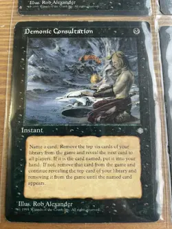 MTG Demonic Consultation - Ice Age x4 Magic the Gathering Free shipping! - Image 5
