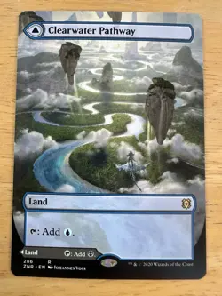 MTG - Clearwater / Murkwater Pathway - Zendikar Rising - Borderless - NM - Image 1