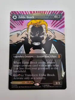 Eddie Brock (0233) (Borderless) MTG Marvel's Spider-Man Foil Magic The Gathering - Image 1