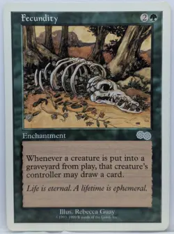 Fecundity | Rebecca Guay Art | Urza's Saga USG | MTG EDH Commander Staple | LP - Image 1