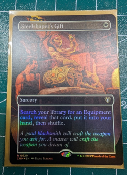 MTG Steelshaper's Gift - FOIL BORDERLESS - CMM NM - Image 1