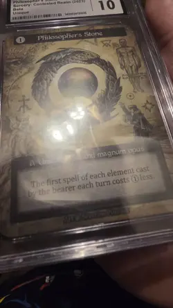Philosopher's Stone - Beta Unique Sorcery Contested Realm CGC 10 - Image 3