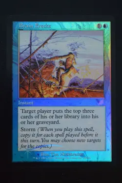 Magic The Gathering MTG BRAIN FREEZE FOIL Scourge LP Lightly Played - Image 1