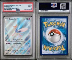 POKEMON PSA 9 CRESSELIA ILLUSTRATION RARE 071/064 SHROUDED FLABLE ENGLISH 2024! - Image 3