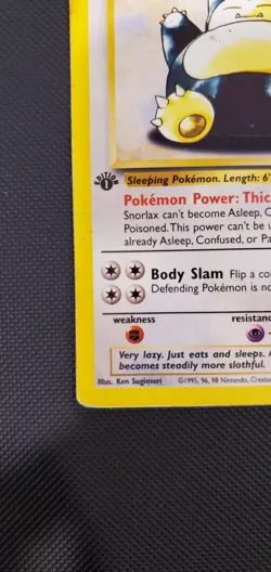 Snorlax 27/64 - 1st Edition Jungle Non Holo Pokemon TCG WOTC 27/64 - Image 5