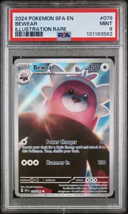 POKEMON PSA 9 BEWEAR ILLUSTRATION RARE 079/064 SHROUDED FLABLE ENGLISH 2024! - Image 1