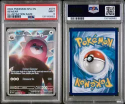 POKEMON PSA 9 BEWEAR ILLUSTRATION RARE 079/064 SHROUDED FLABLE ENGLISH 2024! - Image 3