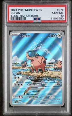 POKEMON PSA 10 CUFANT ILLUSTRATION RARE 076/064 SHROUDED FLABLE ENGLISH 2024! - Image 1