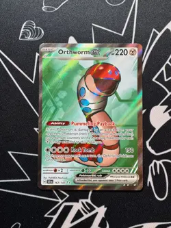 Orthworm EX 162/142 Pokemon TCG S&V Stellar Crown Full Art Ultra Rare English - Image 1