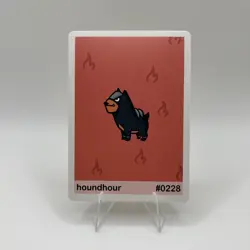 Houndhour (Houndour) #228 - Gen 2 Pookiemoot Fan Art - Pokemon - Image 1