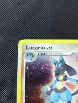 Pokemon TCG 2007 Lucario Holo Rare Diamond and Pearl 6/130 NM (With Swirl) - Image 2
