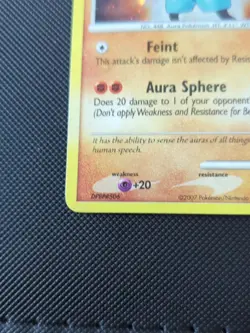 Pokemon TCG 2007 Lucario Holo Rare Diamond and Pearl 6/130 NM (With Swirl) - Image 5