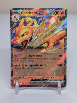 Charizard EX 161 Black Star Promo Ultra Rare Confetti Star Holo SVP 2024 NM - Image 1