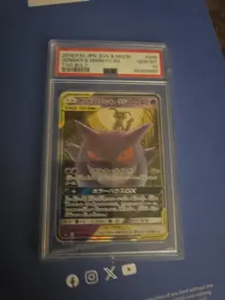 Gengar Mimikyu GX SM9 Tag Bolt 038/095 PSA 10 Japanese Pokemon TCG - Image 1