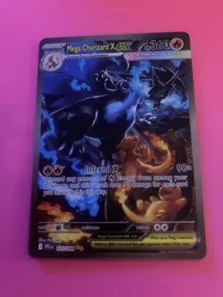 Pokemon TCG Mega Charizard X ex 125/094 Me02: Phantasmal Flames Holo PACK FRESH - Image 1