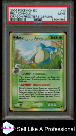 RELAXO-HOLO DRAGON FRONTIERS-GERMAN POKEMON EX DRAGON FRONTIERS 2006 10 PSA 9 - Image 1