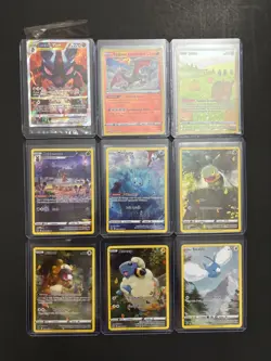 Pokemon Crown Zenith Lucario Vstar, Charizard, and More Galarian Gallery Lot 9 - Image 1
