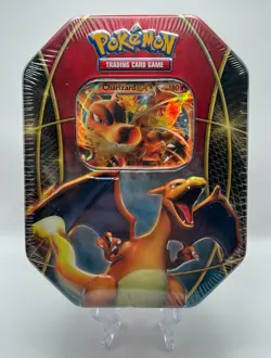 (402852) Pokemon 2016 Charizard EX Power Trio Collectors Tin - Factory Sealed - Image 1