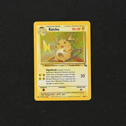 1999 Pokemon Fossil Raichu 14/62 Holo LP - Image 1