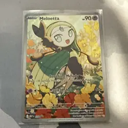Meloetta MEP 026 Illustration Rare Black Star Promo Pokemon Mega Evolution NM - Image 1