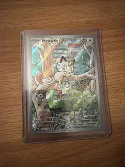 Pokemon Meowth 106/094 Illustration Rare Phantasmal Flames NM - Pack fresh - Image 1