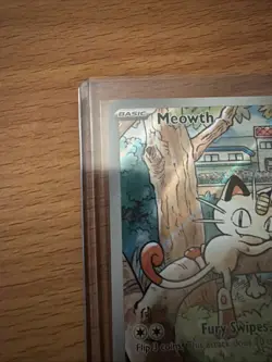 Pokemon Meowth 106/094 Illustration Rare Phantasmal Flames NM - Pack fresh - Image 3