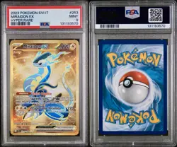 POKEMON PSA 9 MIRAIDON EX HYPER RARE 253/198 SCARLATTO e VIOLETTO ITALIANO POP6 - Image 3