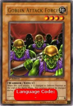 Yugioh-Goblin Attack Force-Ultra Rare-UNL-PSV 094 (MP) - Image 1